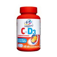 1x1 Vitamin 500 mg C-vitamin + 1000 NE D3-vitamin rágótabletta csipkebogyó kivonattal 60x