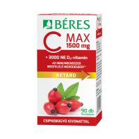 Béres C Max 1500mg Csipkebogyó D3 3000NE retard filmtabletta (Pingvin Product) 90x