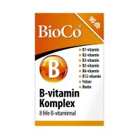BioCo B-vitamin komplex étrend-kiegészítő tabletta 90x