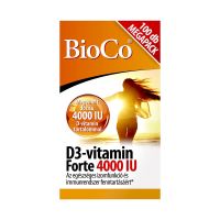 BioCo D3-vitamin Forte 4000 IU étrend-kiegészítő tabletta 100x