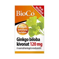 BioCo Ginkgo Biloba kivonat 120 mg étrend-kiegészítő tabletta 90x
