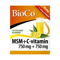 BioCo MSM+C vitamin 750mg+750mg italpor 75adag