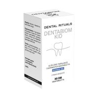 Dentabiom Kid élőflórát tartalmazó áfonya ízű cukormentes rágótabletta 30x
