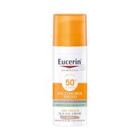 Eucerin Sun Oil Control színezett napozó gél-krém arcra medium FF50+ 50ml