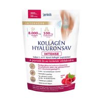 Interherb Kollagén&Hyaluronsav Intense italpor málna ízű 300g
