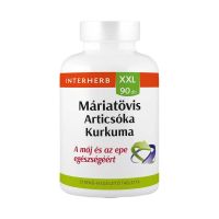 Interherb XXL Máriatövis & articsóka & kurkuma tabletta 90x