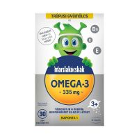 Marslakócskák Omega-3 lágy zselétabletta trópusi gyümölcs ízű 30x