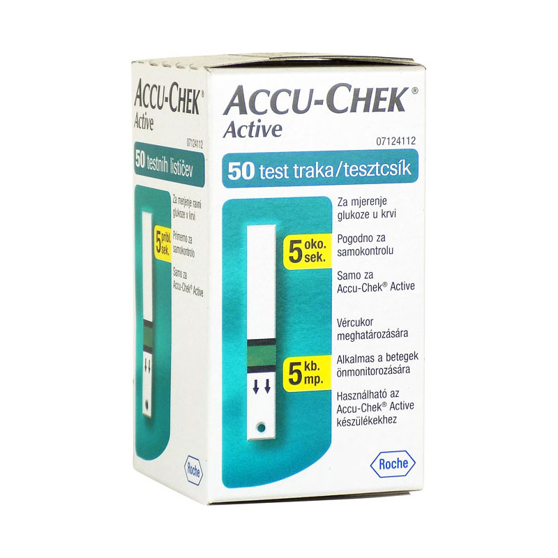 AccuChek Active Glucose vércukorszintmérő csík (50x) - Vércukor mérők