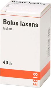 Bolus laxans tabletta
