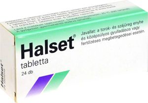 Halset 1,5 mg préselt szopogató tabletta