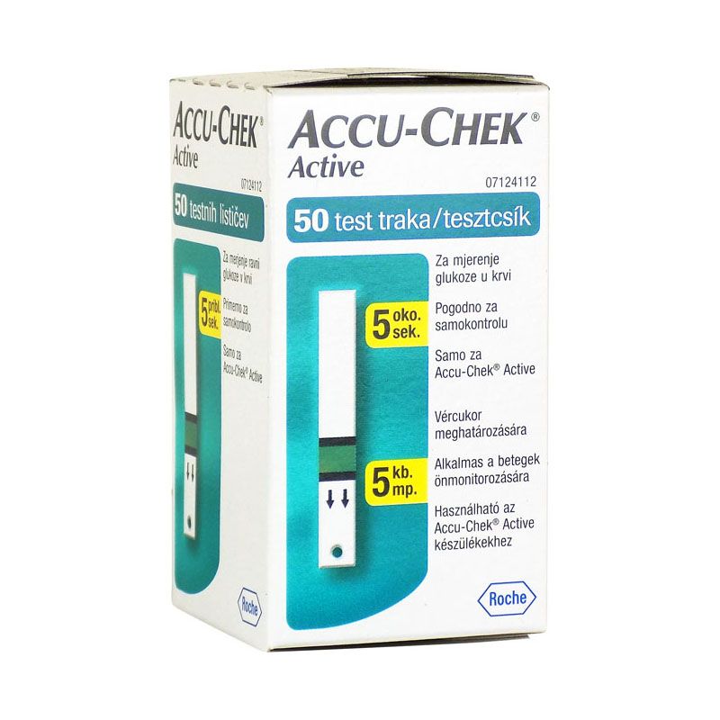 AccuChek Active Glucose vércukorszintmérő csík
