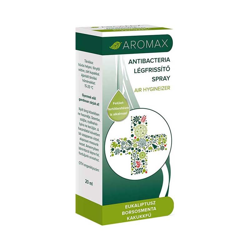 Aromax Antibacteria légfrissítő spray eukaliptusz-borsmenta-kakukkfű