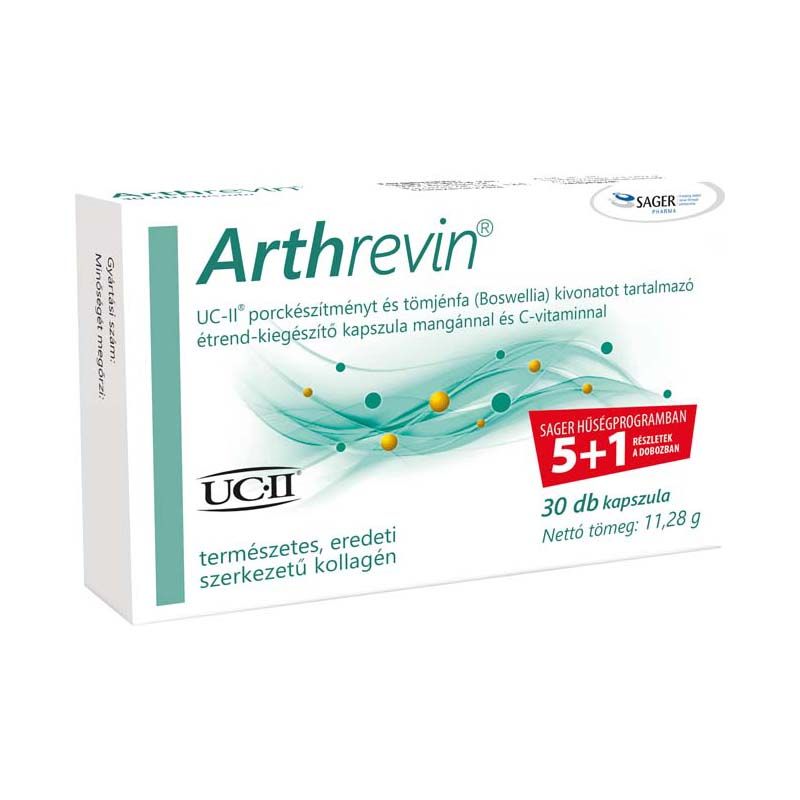 Arthrevin UC II étrend-kiegészítő kapszula 
