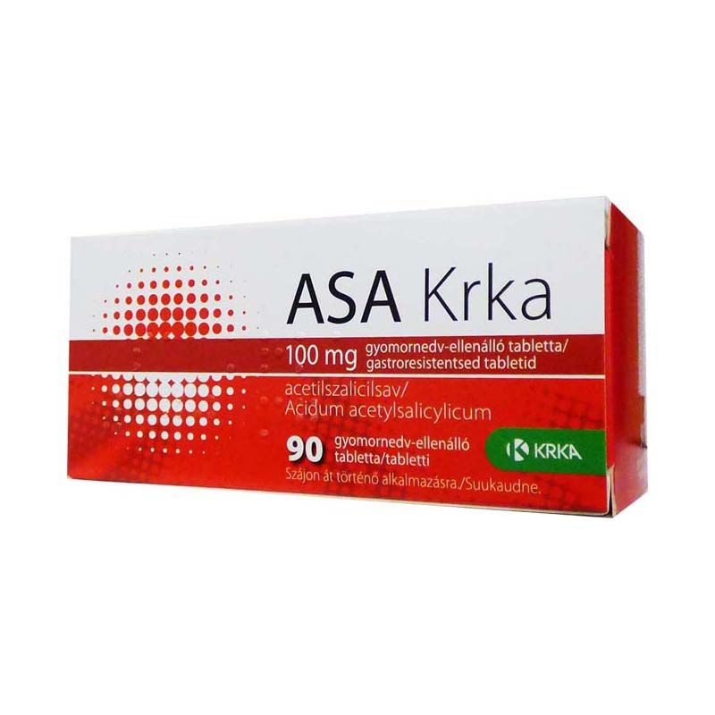 ASA Krka 100 mg gyomornedv-ellenálló tabletta