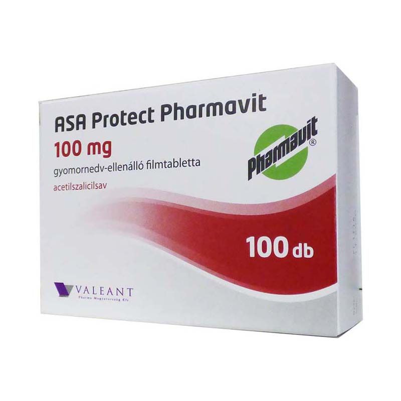 ASA Protect Pharmavit 100 mg gyomornedv-ellenálló filmtabletta