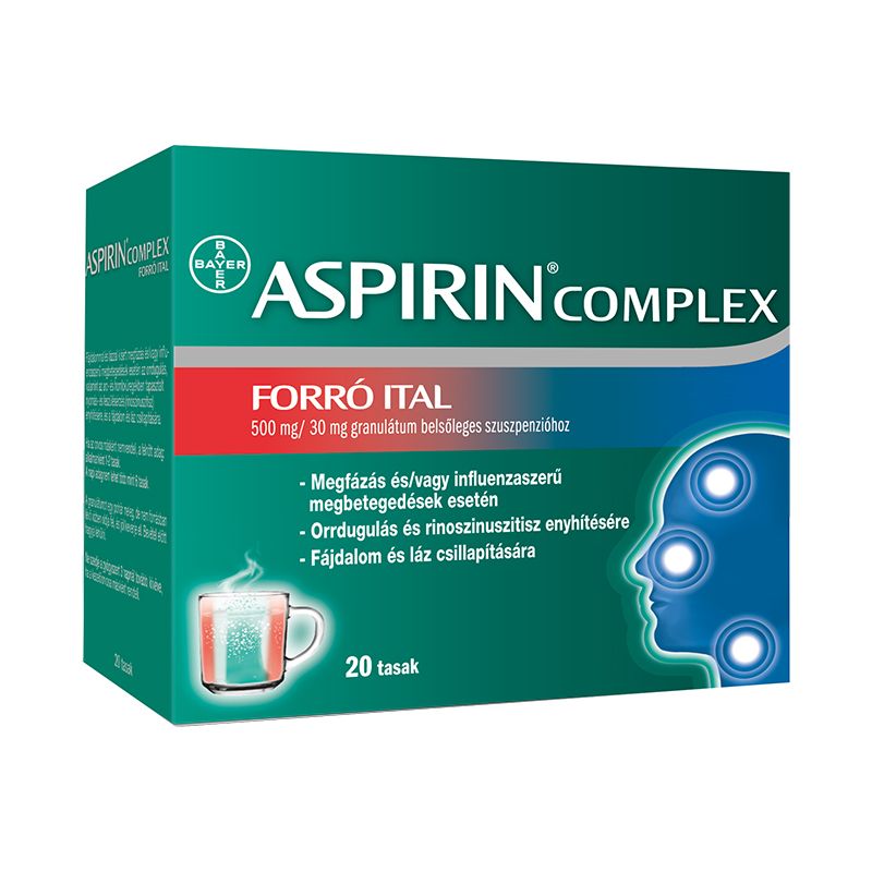 Aspirin Complex forró ital 500 mg/30 mg granulátum belsőleges szuszpenzióhoz
