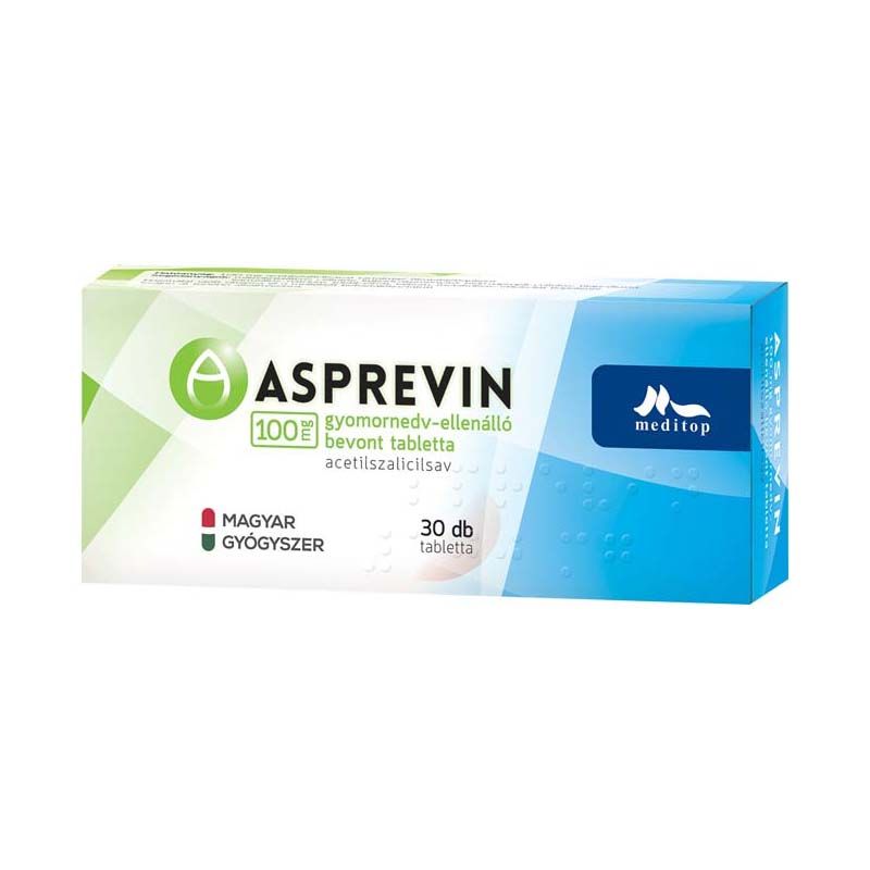 Asprevin 100 mg gyomornedv-ellenálló bevont tabletta