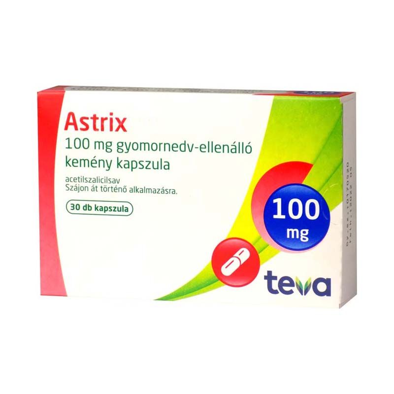 Astrix 100 mg gyomornedv-ellenálló kemény kapszula