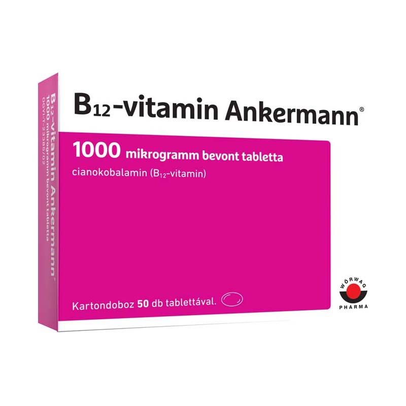 B12-vitamin Ankermann 1000 mcg bevont tabletta
