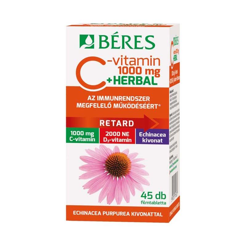 Béres Retard C-vitamin 1000 mg + Herbal filmtabletta