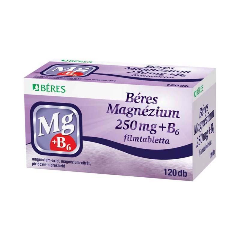 Béres Magnézium 250 mg + B6 filmtabletta