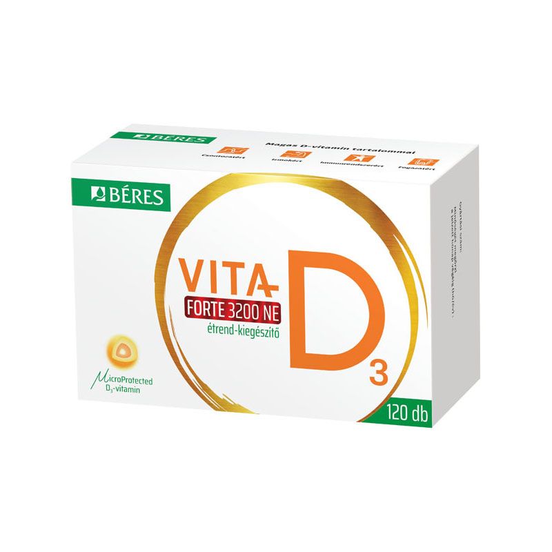 Béres Vita-D3 Forte 3200 NE étrend-kiegészítő tabletta