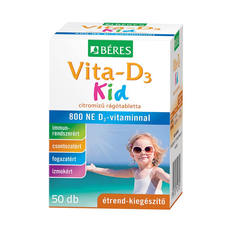 Béres Vita-D3 Kid rágótabletta