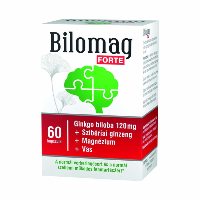Bilomag Forte Ginkgo Biloba 120 mg étrend-kiegészítő kapszula