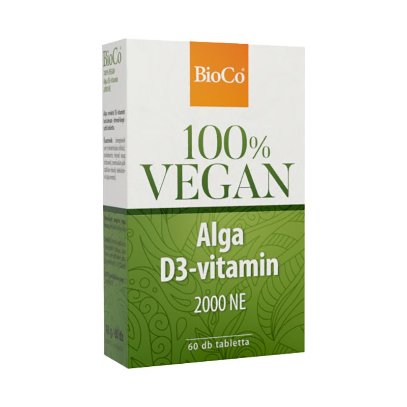 BioCo Vegan Alga D3 vitamin 2000NE tabletta