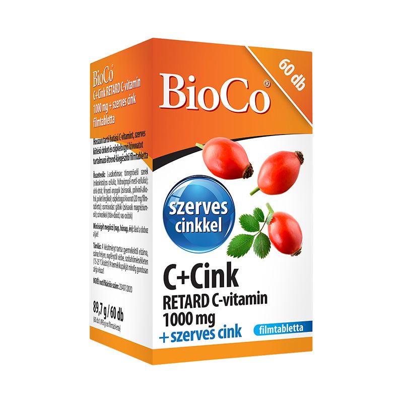 BioCo C-vitamin + Cink retard 1000 mg filmtabletta