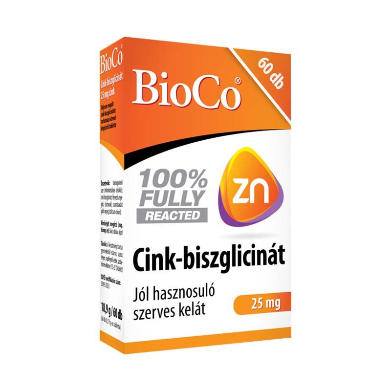BioCo Cink-biszglicinát 25 mg tabletta
