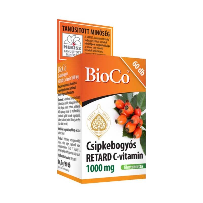 BioCo Csipkebogyós retard C-vitamin 1000 mg filmtabletta