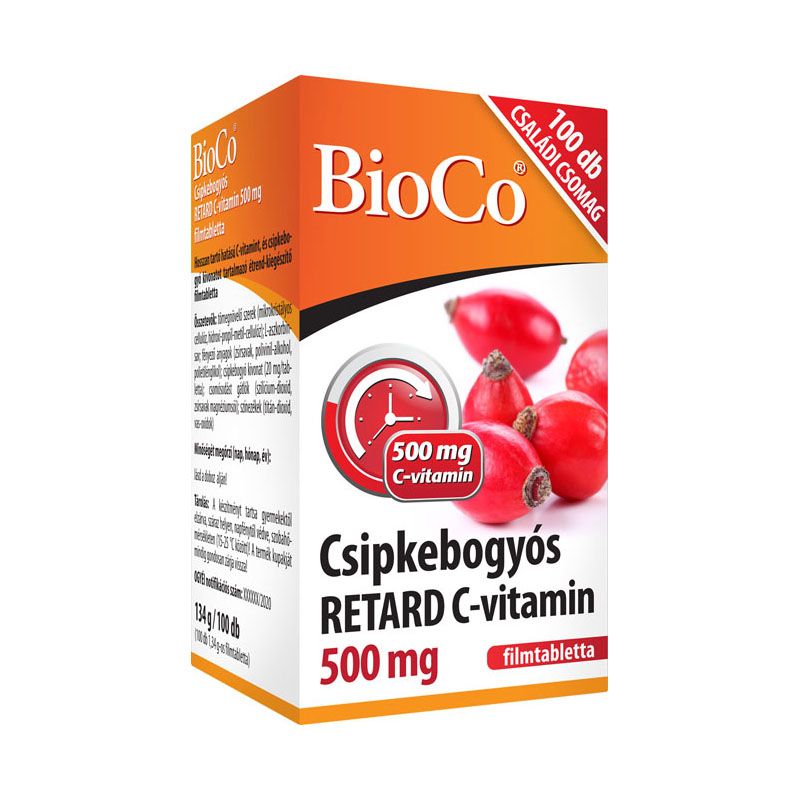 Bioco Csipkebogyós retard C-vitamin 500 mg filmtabletta