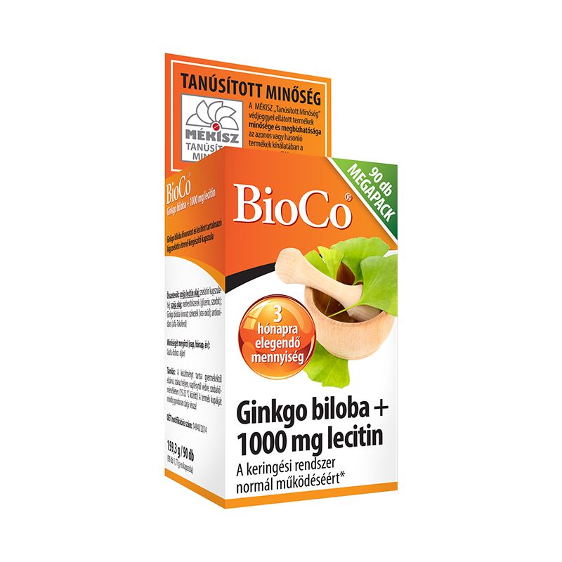 BioCo Ginkgo biloba + 1000mg lecitin kapszula