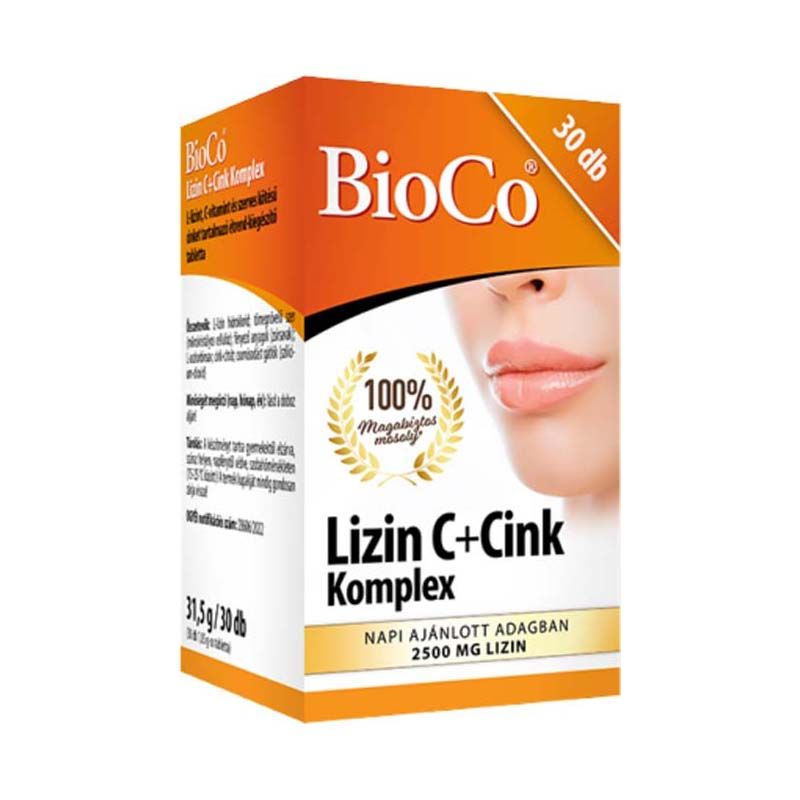 Bioco Lizin C+Cink Komplex tabletta