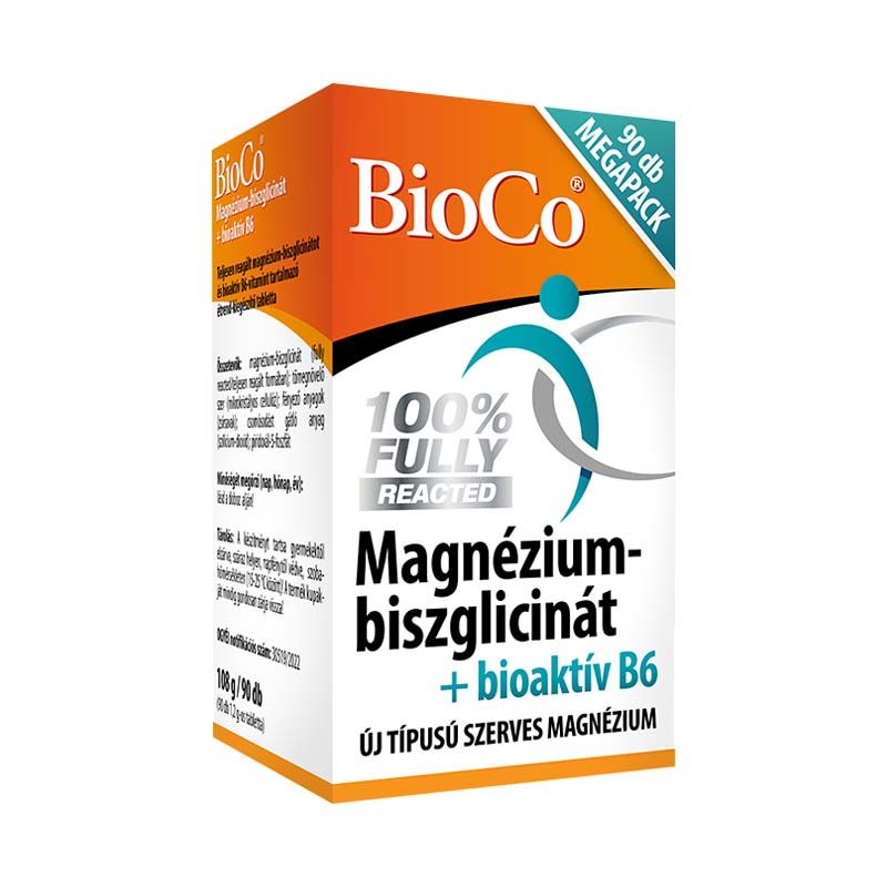 Bioco Magnézium-Biszglicinát + bioaktív B6-vitamin tabletta
