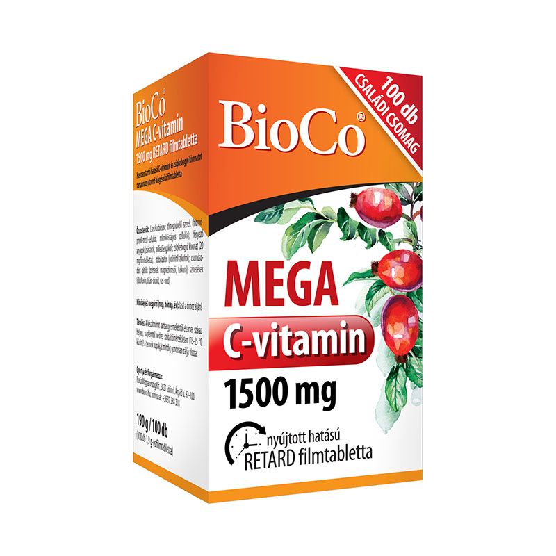 BioCo Mega C-vitamin 1500 mg retard filmtabletta