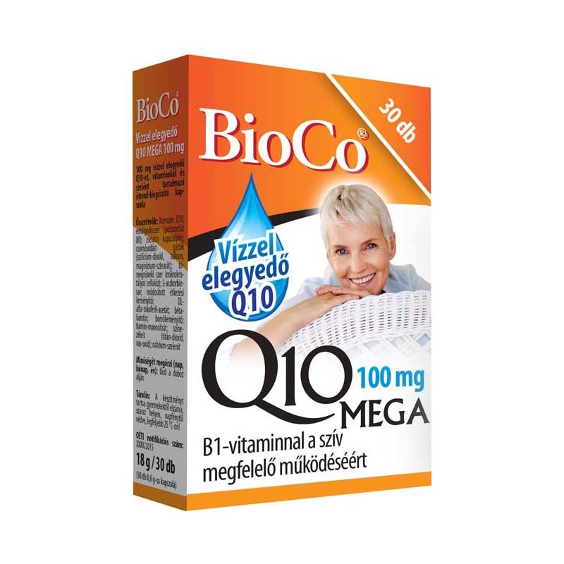 BioCo Q10 Mega 100 mg vízzel elegyedő kapszula