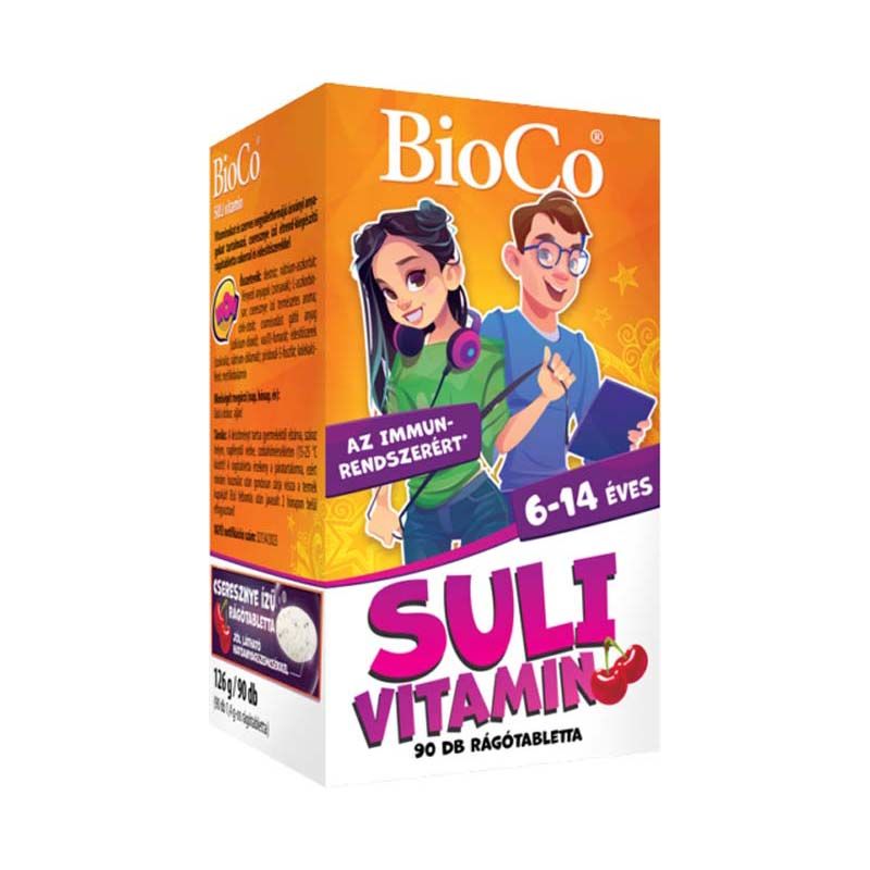BioCo Suli vitamin rágótabletta cseresznye ízű