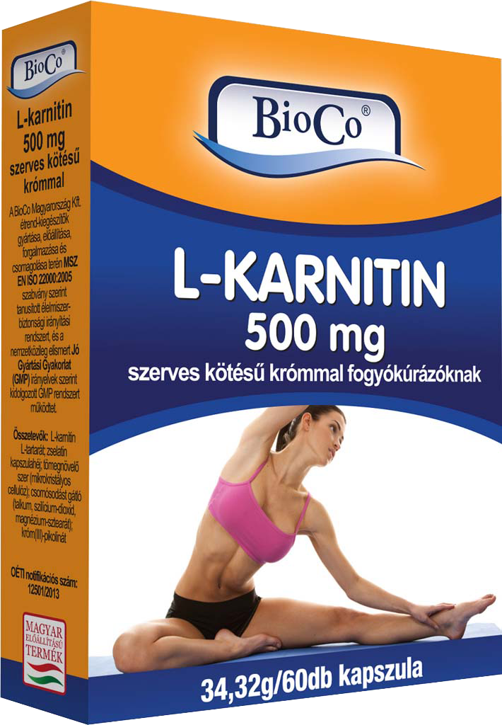 BioCo L-karnitin kapszula mg 60db