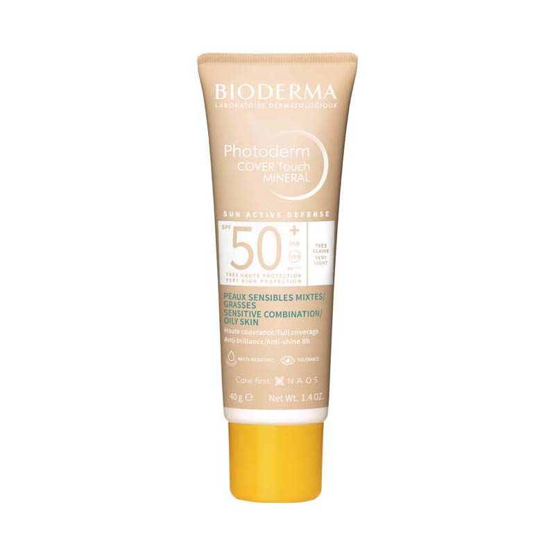 Bioderma Photoderm Cover Touch Mineral SPF50+ nagyon világos