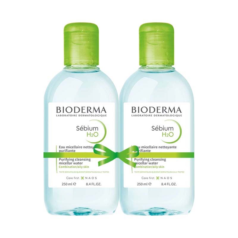 Bioderma Sébium H2O arc- és sminklemosó micellás víz duo csomag