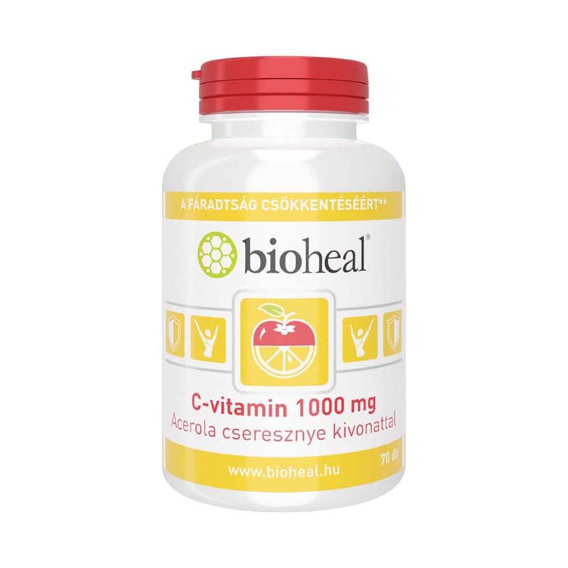 Bioheal C-vitamin 1000 mg acerola cseresznye kivonattal filmtabletta