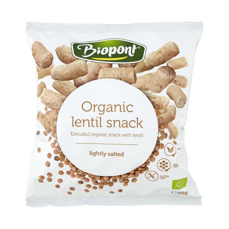 Biopont Bio extrudált lencse snack enyhén sós