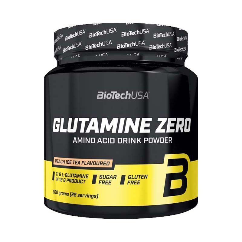 BioTechUsa Glutamine Zero barackos ice tea ízű