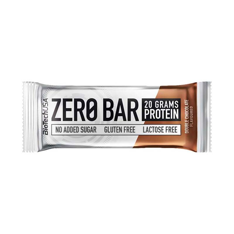 BioTechUsa Zero Bar fehérje szelet dupla csokoládé ízű
