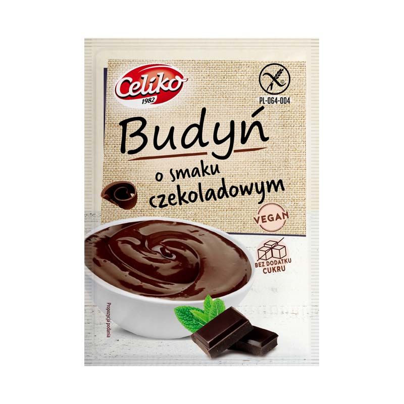 Celiko pudingpor csokoládé ízű gluténmentes és vegán
