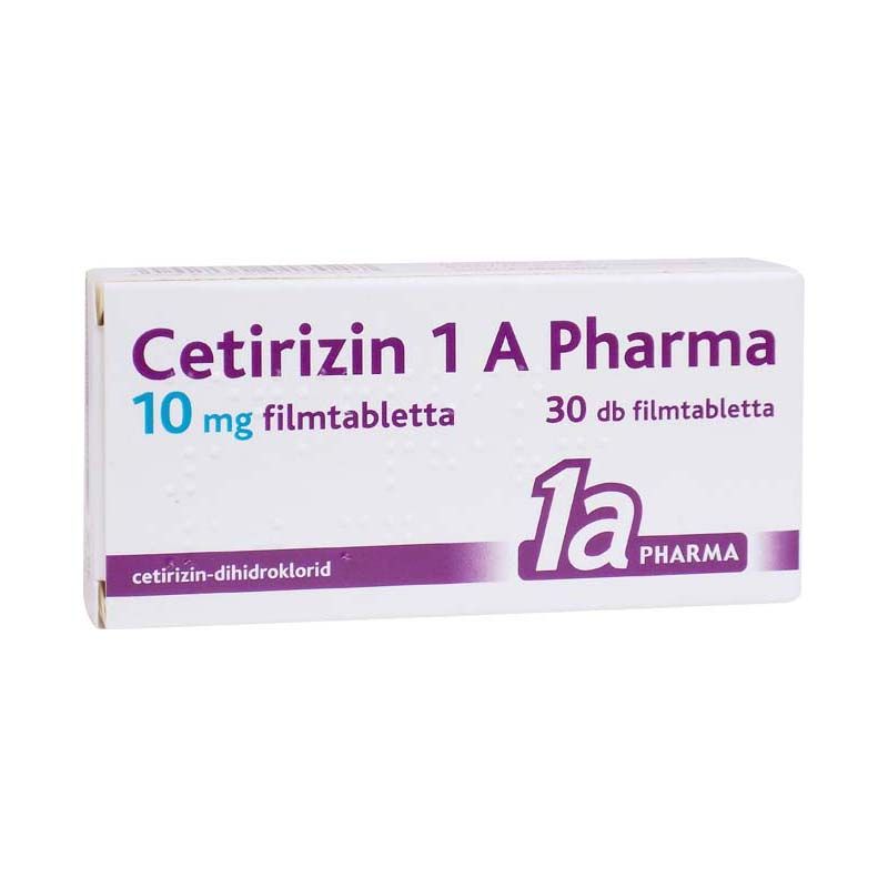 Cetirizin 1 A Pharma 10 mg filmtabletta