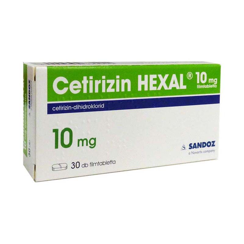 Cetirizin HEXAL 10 mg filmtabletta