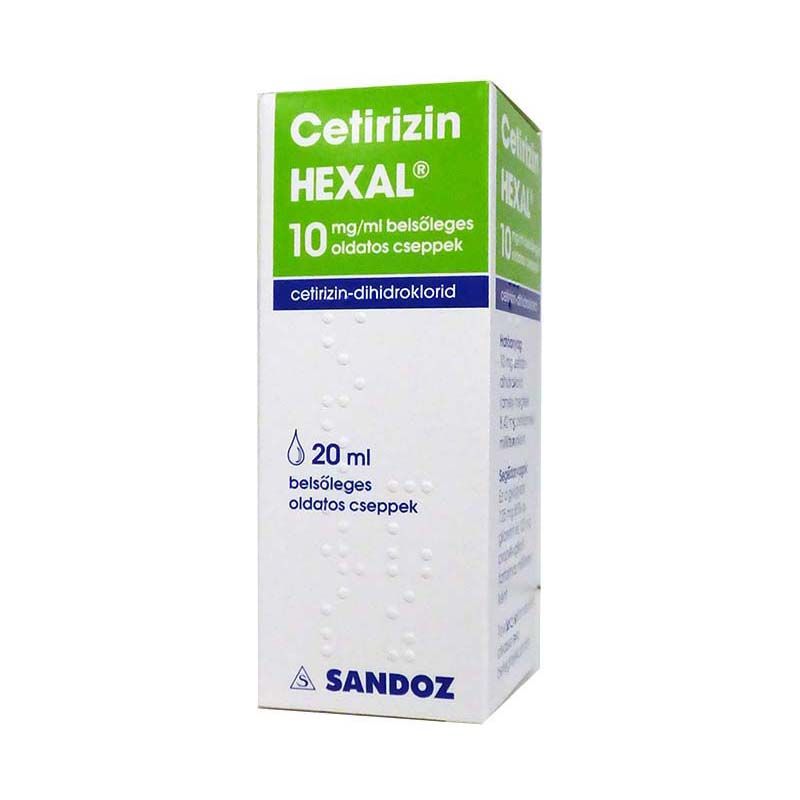 Cetirizin HEXAL 10 mg/ml belsőleges oldatos cseppek